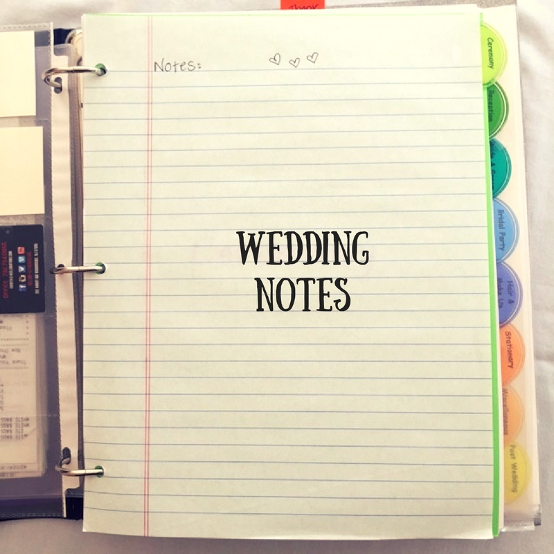 wedding-notes